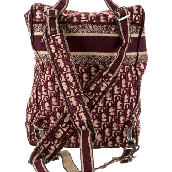 Dior Oblique Diorcamp Fabric BackPack Burgundy - Picture 4 of 11